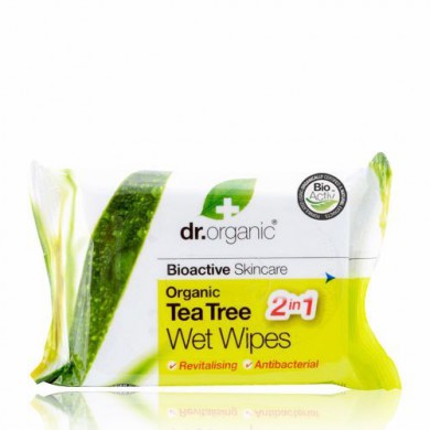 TEA TREE WET WIPES 20UNID DR.ORGANIC